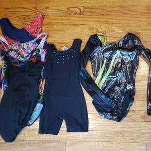 Lot of 6 gymnastics leotards